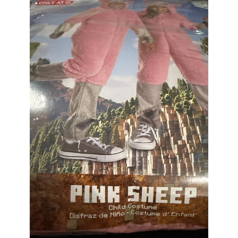 Minecraft Movie Pink Sheep Child Costume‎ Medium 7-8 New Disguise Mojang NWT